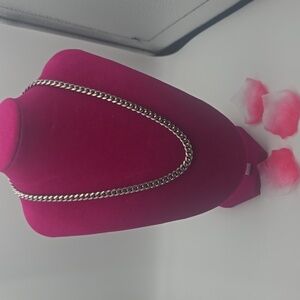 Givenchy Elegant Silver Tone Thick Chain Necklace (EUC)✨️